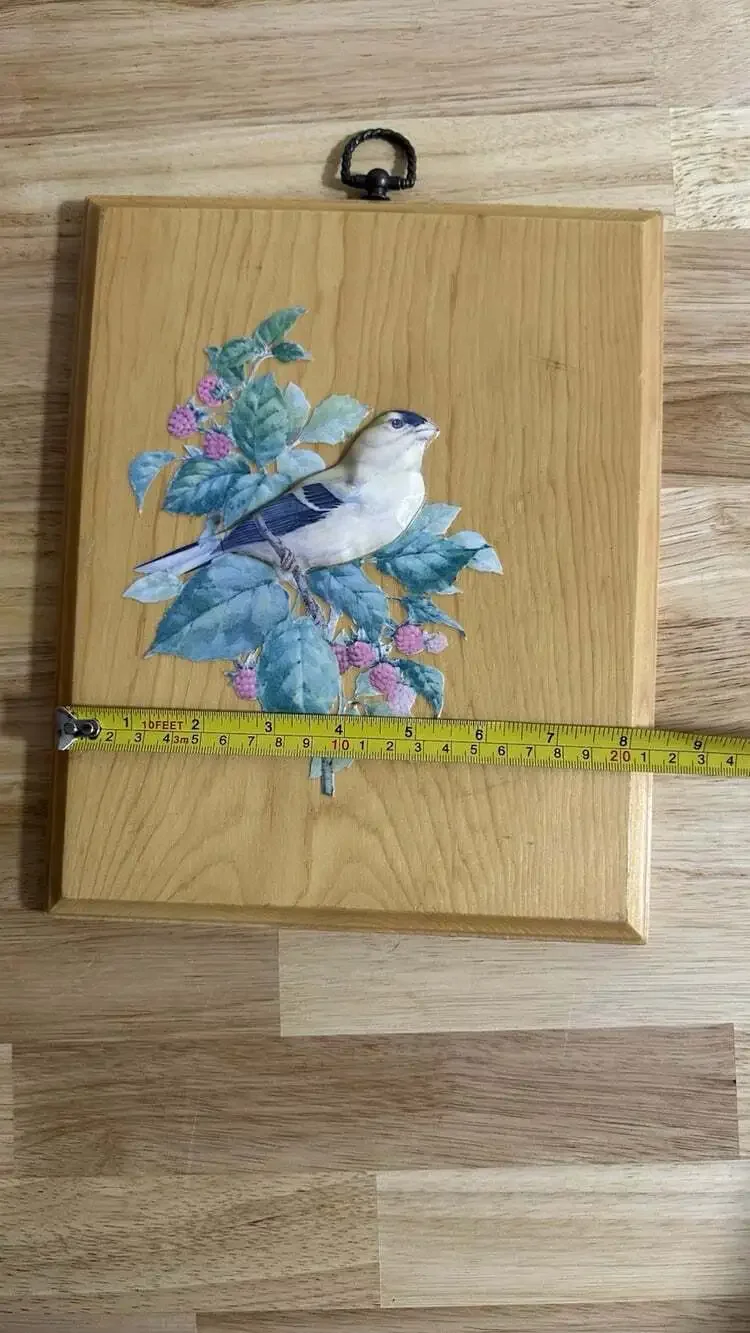 American Goldfinch Bird Plaque Decor 3D Bird Print Wall Art Home Decor Handmade
